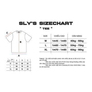 Áo thun Interlock SLY Embossing 4 màu