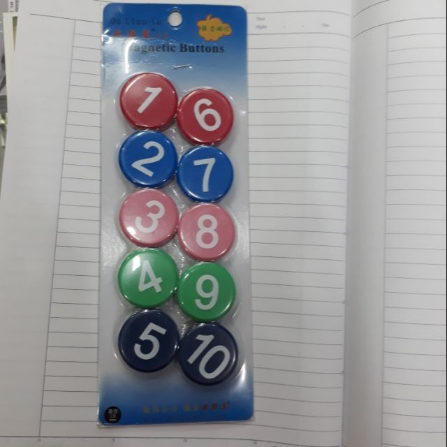 Nam châm siêu dính có số 30mm 🔥🔥 Freeship Max🔥   Văn phòng phẩm - Bảo An