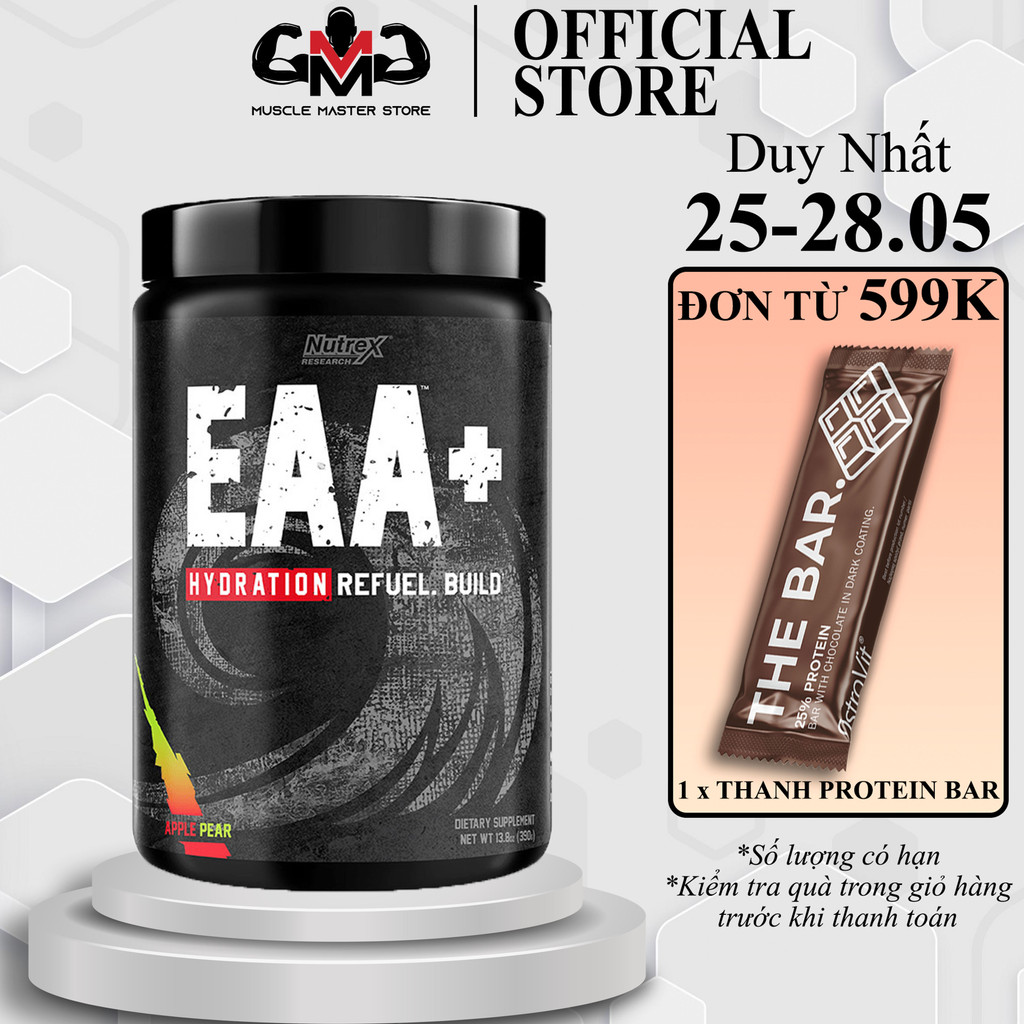 Thực Phẩm Bổ Sung Siêu Phục Hồi Cơ Nutrex EAA + Hydration 30 Lần Dùng