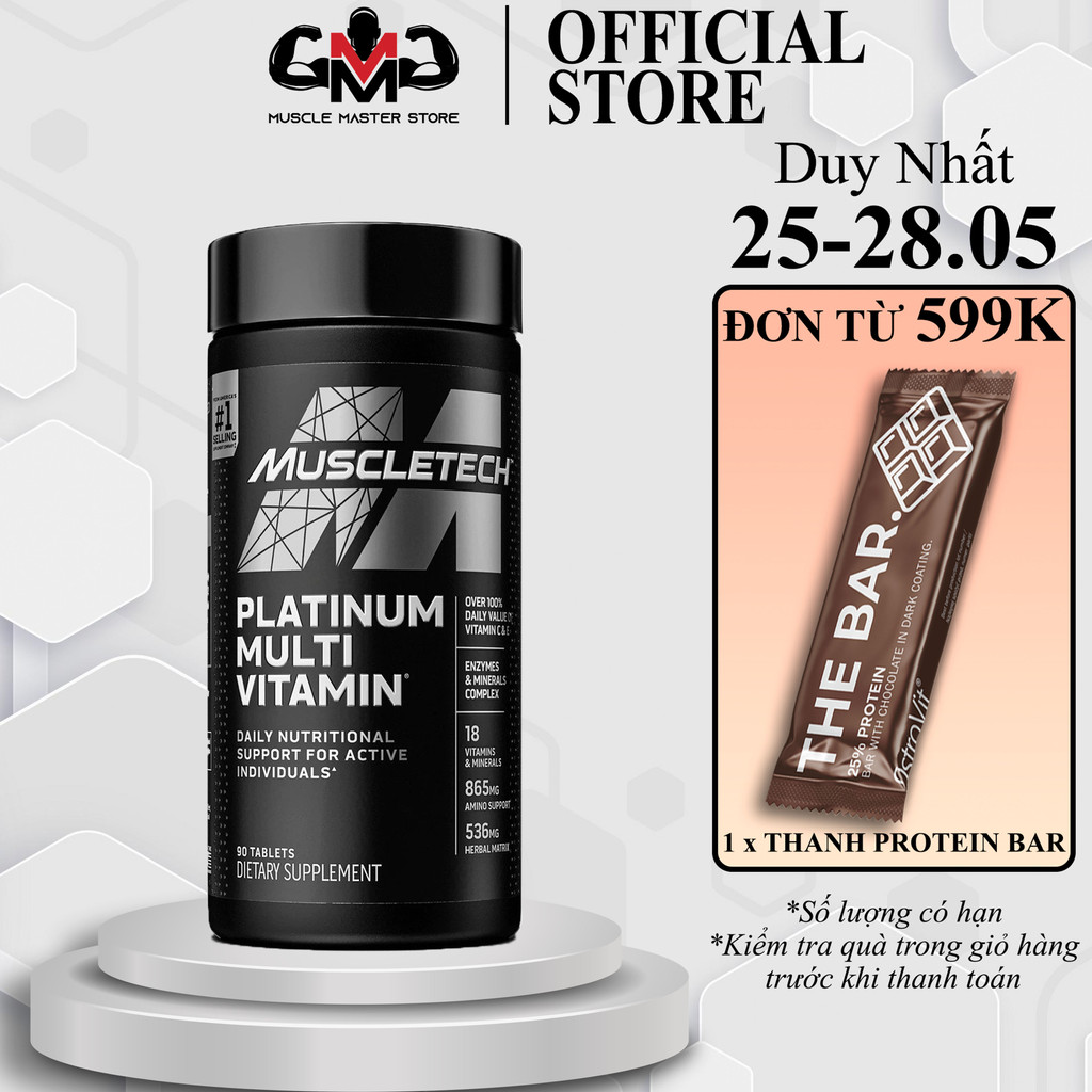 Viên Vitamin Và Khoáng Chất Tổng Hợp Platinum Multivitamin 90 Viên