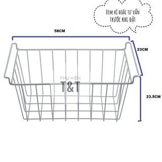 Rổ tủ đông 58cm dành cho ngăn mát tủ đông Sanaky