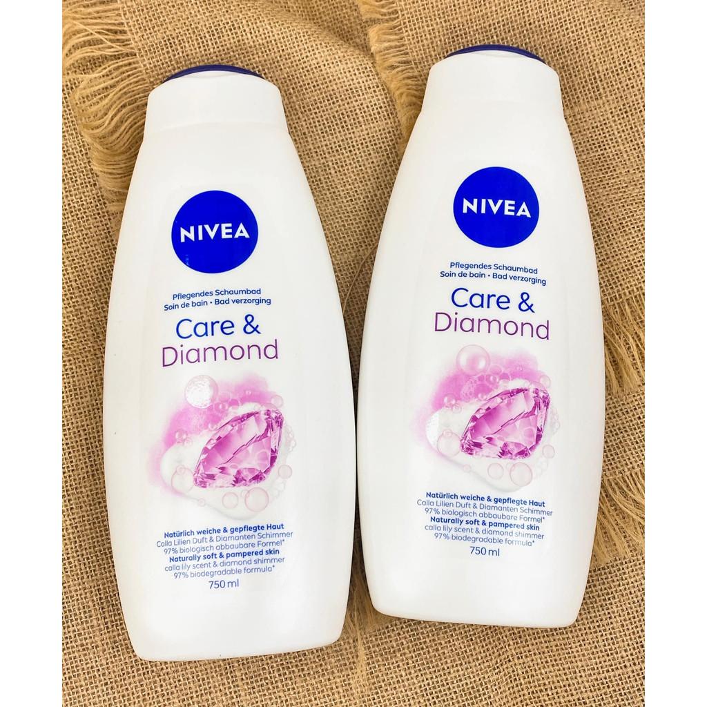 SỮA TẮM NIVEA CARE & DIAMOND GIÀU DƯỠNG- Dung tích 750ml