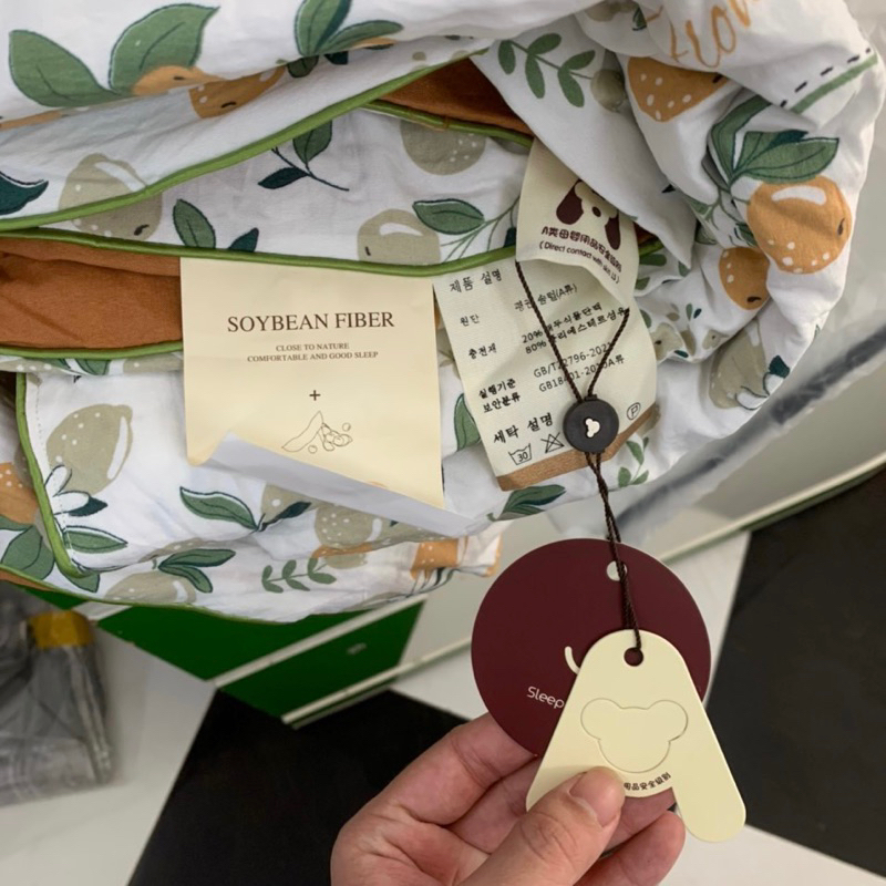 Chăn hè cotton Đũi Xơ Đậu Nành phong cách Hàn Quốc cao cấp - CH171