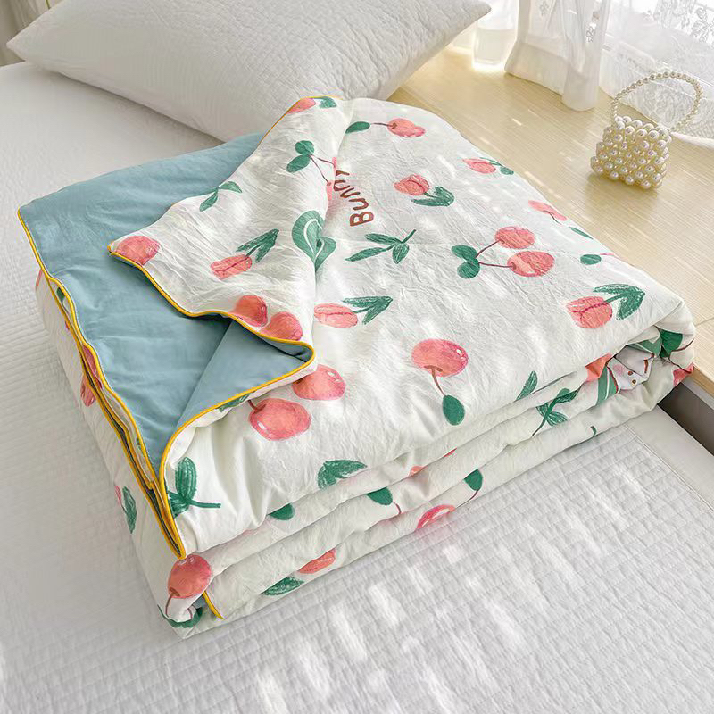 Chăn hè cotton Đũi Xơ Đậu Nành phong cách Hàn Quốc cao cấp - CH171