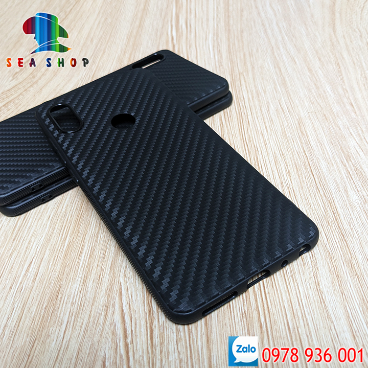 Ốp lưng Xiaomi Redmi Note 5 Pro vân Carbon - Chống sốc - Chống trơn trượt - Kính full màn hình 9D