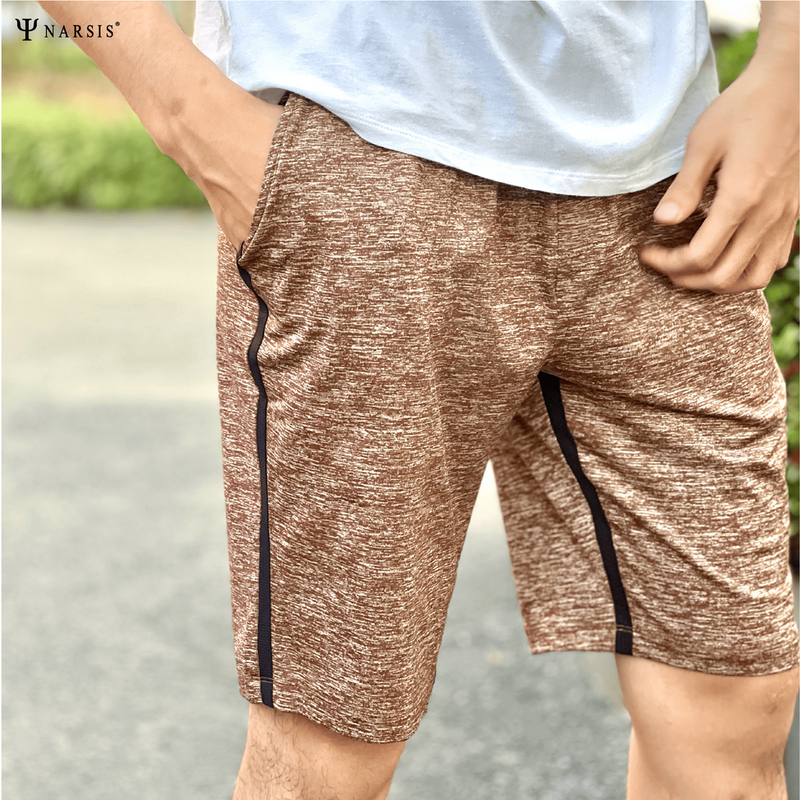 Quần short nam thun Narsis S230156 chất liệu Cotton êm mềm thông thoáng phong cách thể thao