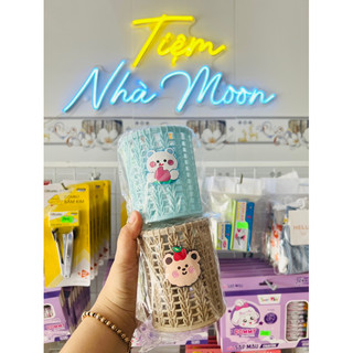 Ống cắm bút giả mây hình rổ đan