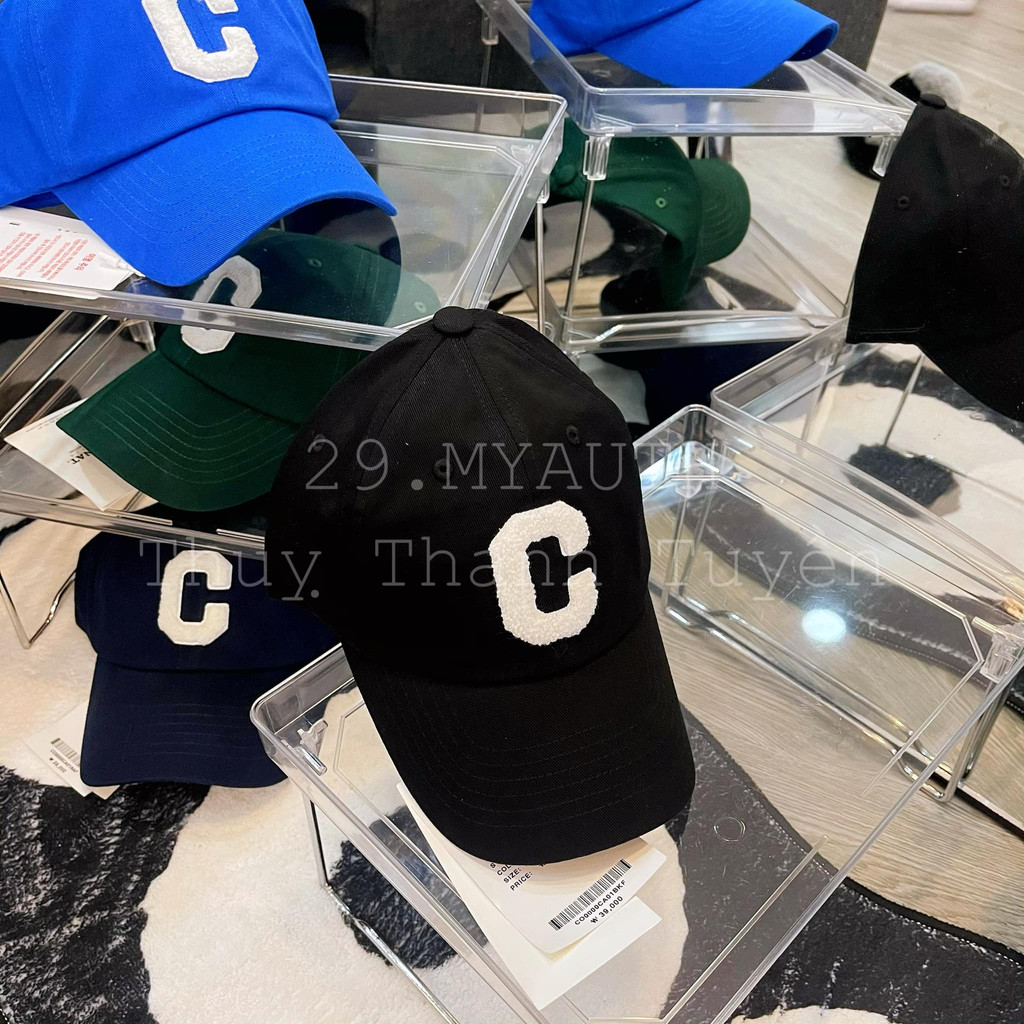 CAP LOGO COVERNAT BÔNG XÙ  BLACK