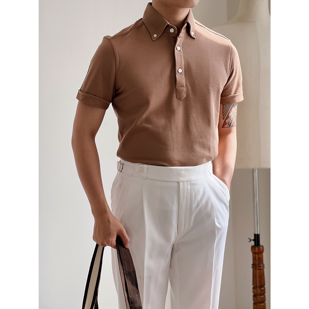 Áo Polo Shirt Cổ Button Down KILEE 2023
