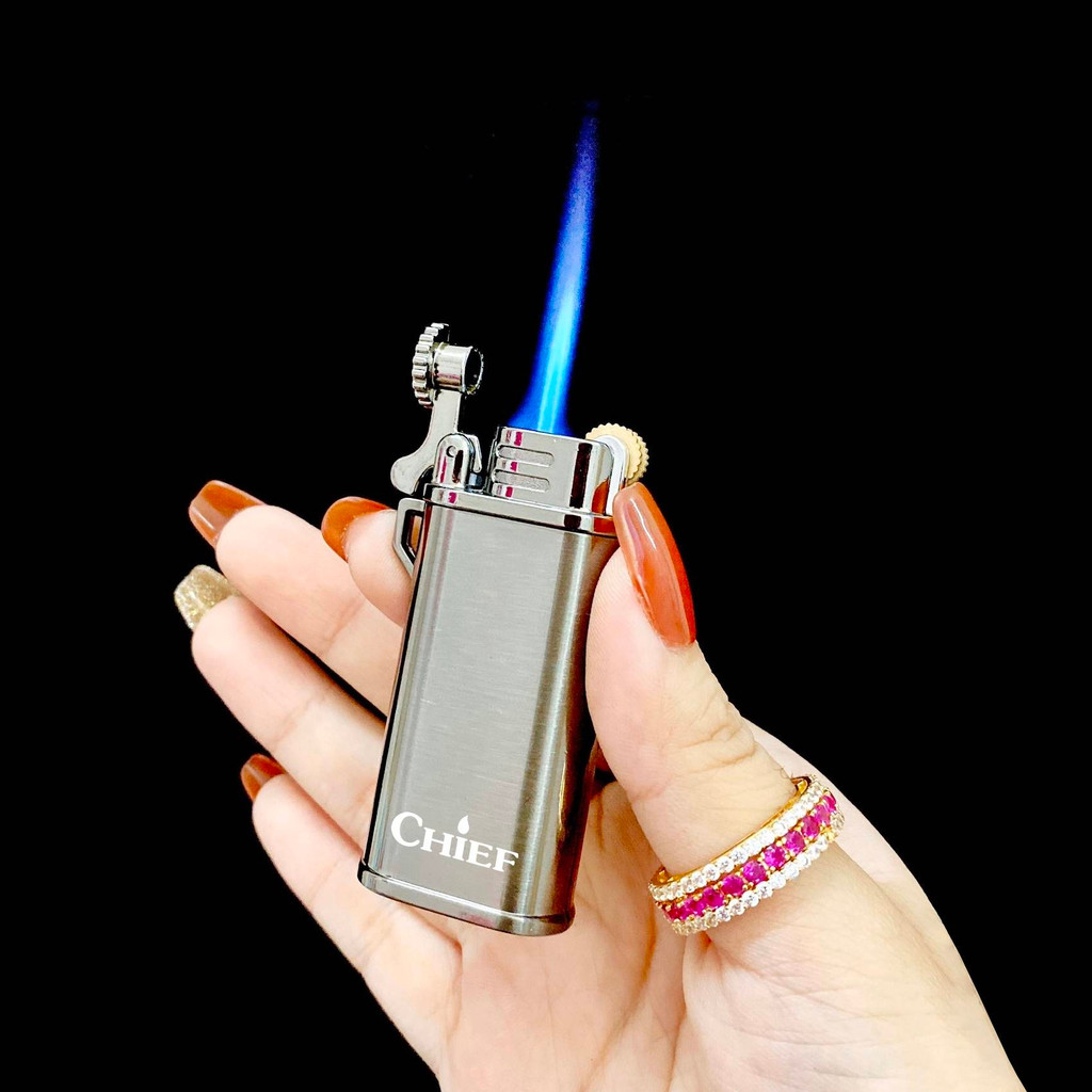 𝑯𝒐̣̂𝒕 𝒒𝒖𝒆̣𝒕 𝒃𝒂̣̂𝒕 𝒍𝒖̛̉𝒂 CHIEF CF220A gaz đá rảnh tay màu trơn cao cấp - HỎA TỐC