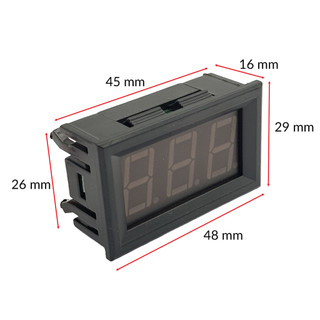 Đồng hồ đo áp DC 2 dây 120VDC ( Xanh Lá - Đỏ )