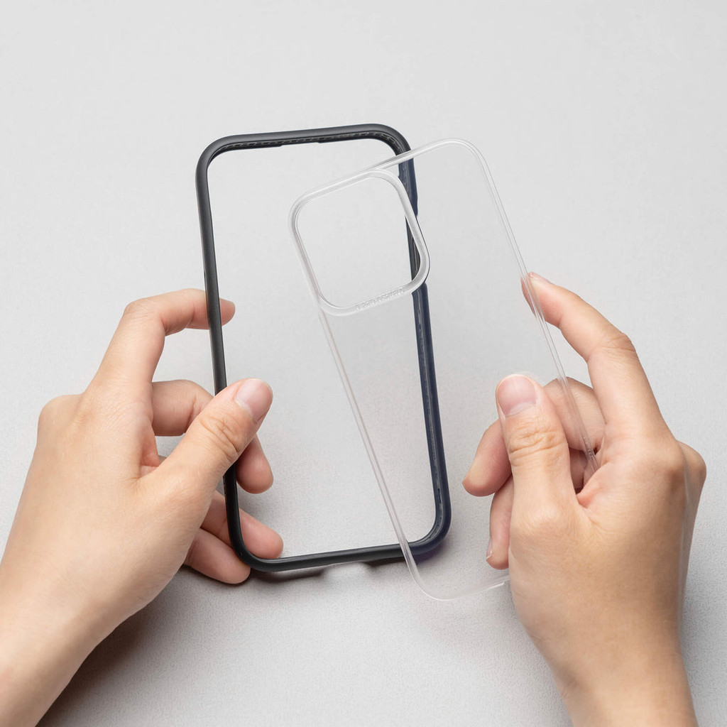 Series iPhone 11/ 12/ 13/ 14 | Tấm mặt lưng trong suốt tháo rời RhinoShield dùng kèm ốp viền CrashGuard NX