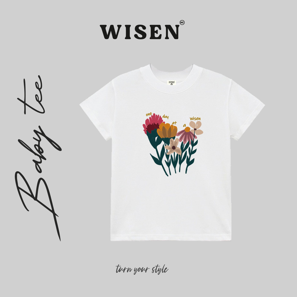 Áo Thun Baby Tee WISEN Phông Unisex Local Brand 100% Cotton Cao Cấp 2 Chiều Mẫu ONE DAY
