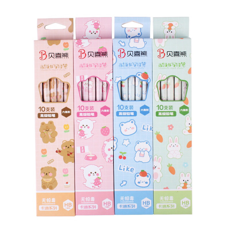 Sét 10 bút chì ngộ nghĩnh