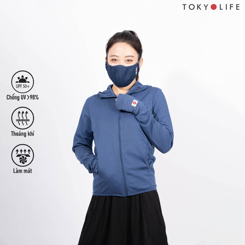 Áo khoác chống nắng SunStop UV Master Nữ mũ liền thoáng mát tối ưu TOKYOLIFE F9UVJ081K/F9UVJ081M | BigBuy360 - bigbuy360.vn