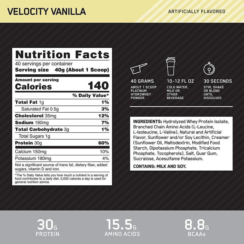 Sữa Tăng Cơ ON Platinum Hydro Whey 3.5lbs (1.59kg)