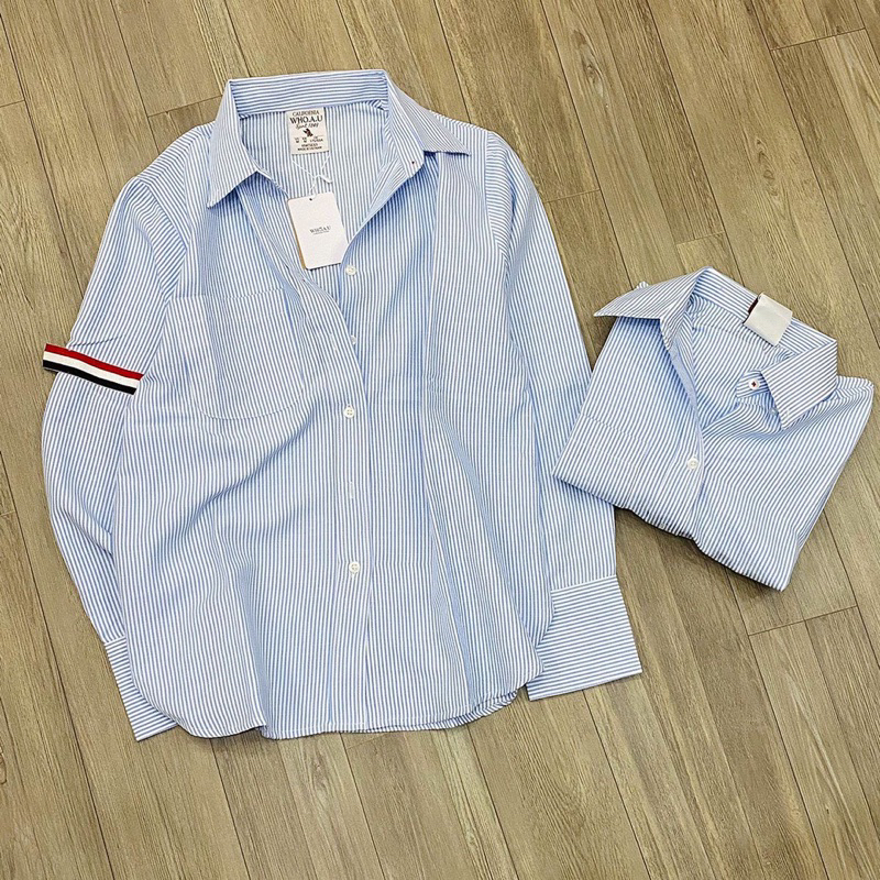 Sơmi Whoau viền tay