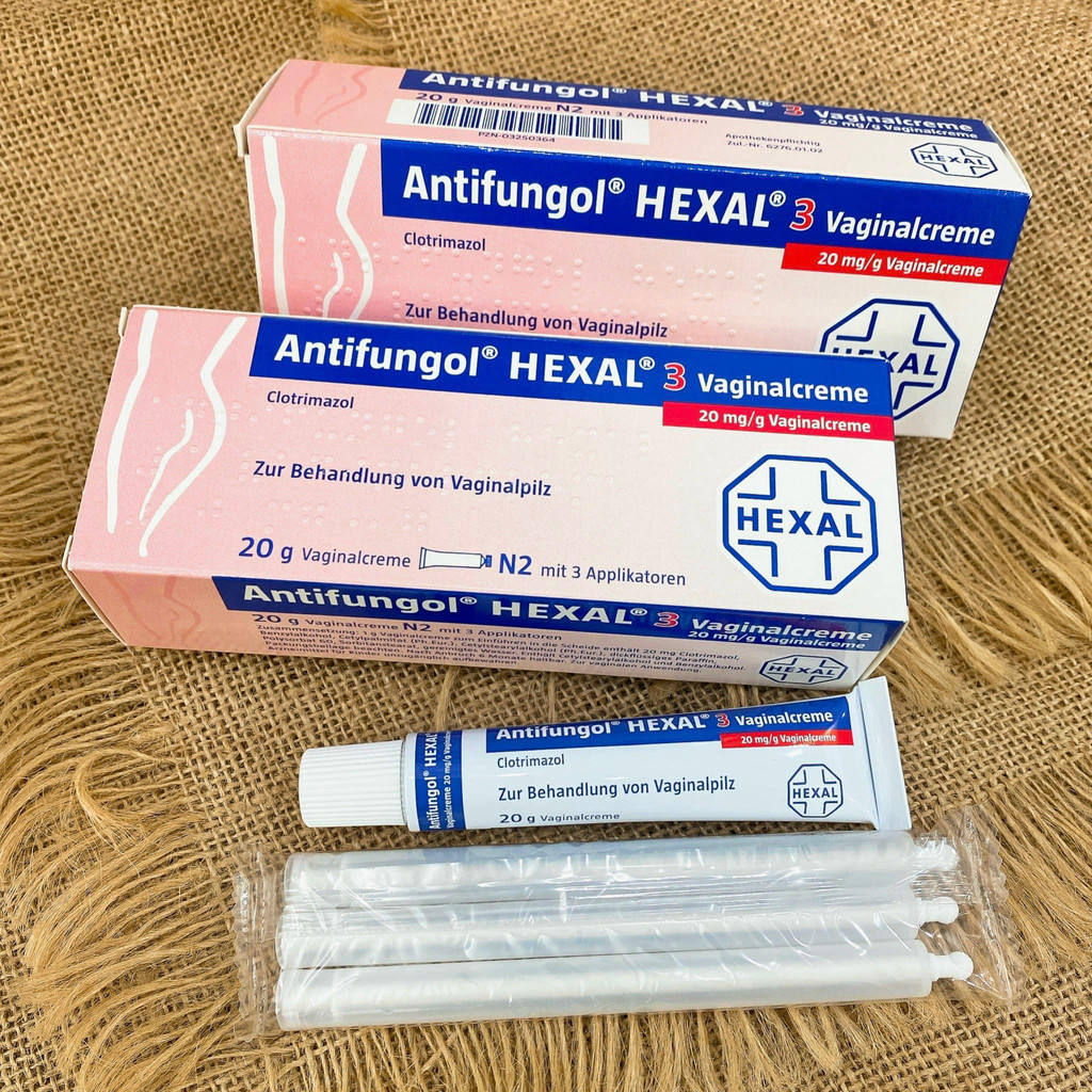 KEM ĐẶT ÂM ĐẠO DẠNG QUE ANTIFUNGOL HEXAL 3