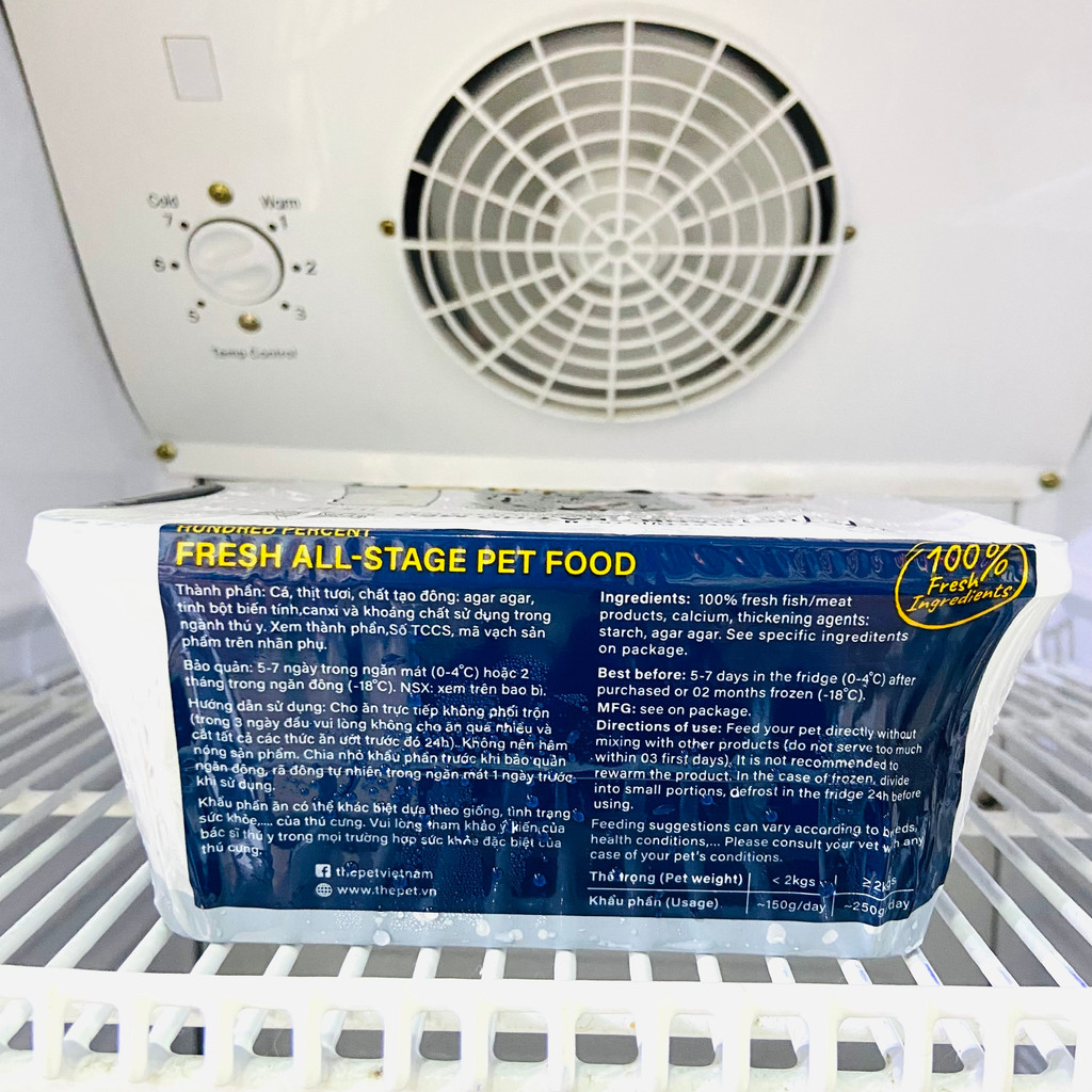 PATE TƯƠI THE PET CHO CHÓ MÈO - HỘP 1KG