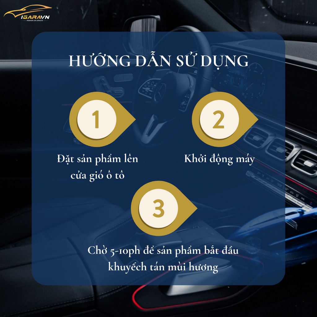 Máy Tạo Hương Thơm Thông Minh, Khuếch Tán Tinh Dầu Kẹp Cửa Gió V2 10ml