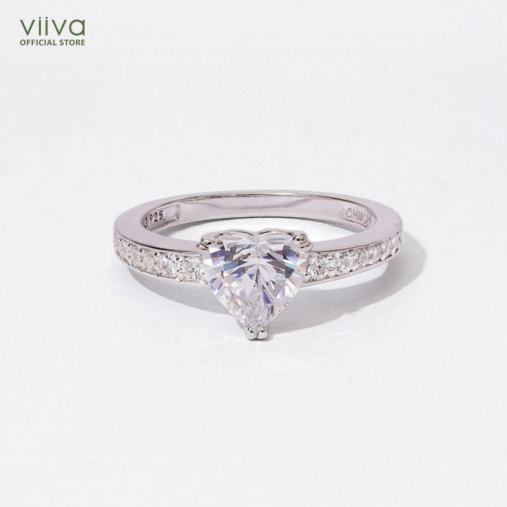 Nhẫn Swarovski Zirconia Heart Ring