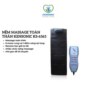 Nệm, thảm , đệm mát xa massage chống nhức mỏi cho người già, trung niên KENSONIC KS-6363.