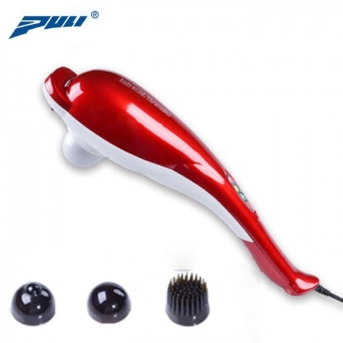 Máy massage cầm tay cá heo 3 đầu Puli PL-606B - Công nghệ sản xuất KOREAN