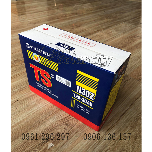 Ắc quy Tia Sáng nước 12V-30Ah