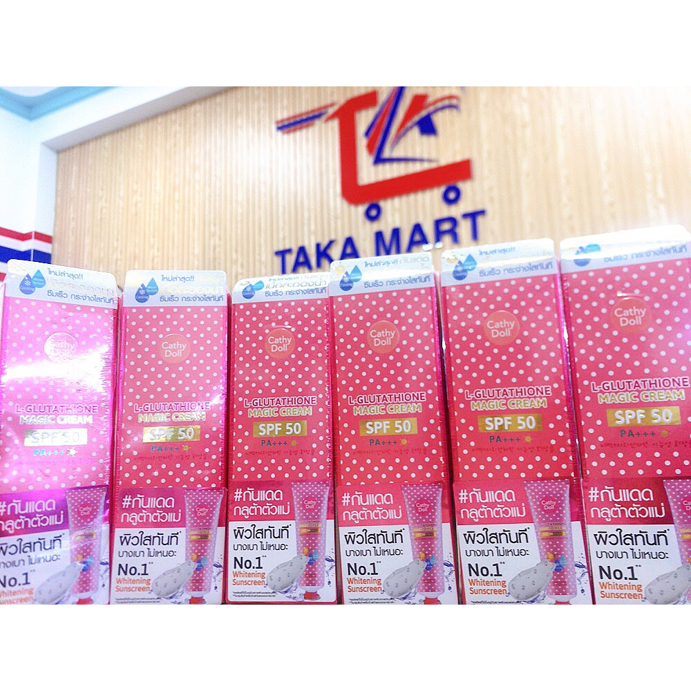 Kem Chống Nắng Dưỡng Trắng Da Cathy Doll L-Glutathione Magic Cream SPF50 PA+++