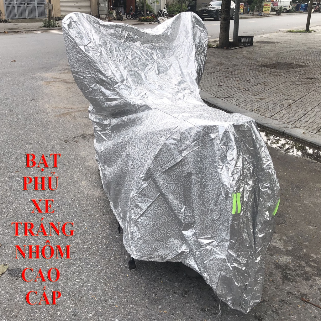 Bạt Chùm Xe Máy Có Tráng Bạc Chống Nắng, Cách Nhiệt Giúp Bảo Quản Xe Tốt Hơn (Ảnh thật)