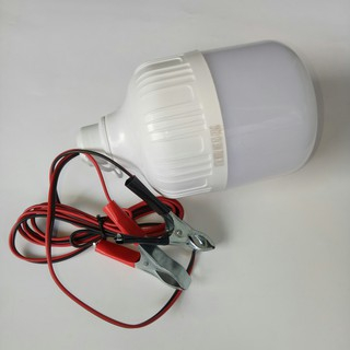 BÓNG ĐÈN LED 12V 12W 20W 30W 40W  50W KẸP BÌNH ẮC QUY