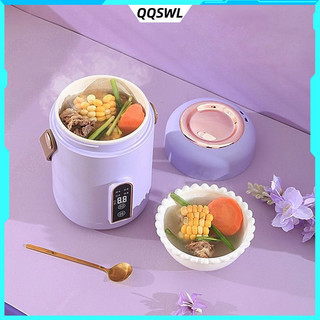 Nồi hầm điện thông minh Nồi điện đa năng mini Nồi nấu cháo cho bé 900ML 500W Bình Hâm Nóng Thức Ăn Siêu Tốc