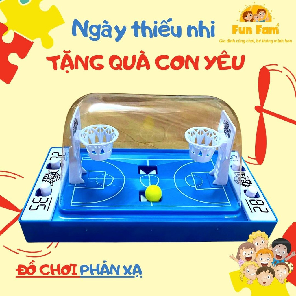 Đồ chơi trẻ em giải trí Bóng rổ mini trong nhà xả stress [Bố mẹ tương tác với con từ 2+ tuổi]
