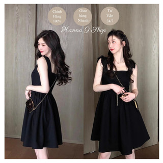 Váy nữ xinh hai dây phong cách nhẹ hàng Hàn Quốc QQ6 Đầm nữ xinh hai dây chất liệu thun lạnh mềm mại thoáng mát