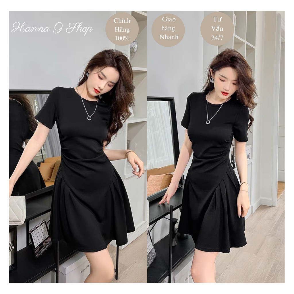 Đầm nữ xinh tay ngắn BODY ôm dáng phong cách sexy BB2 Váy nữ xinh body chất liệu Lụa Twill mềm mại thoáng mát