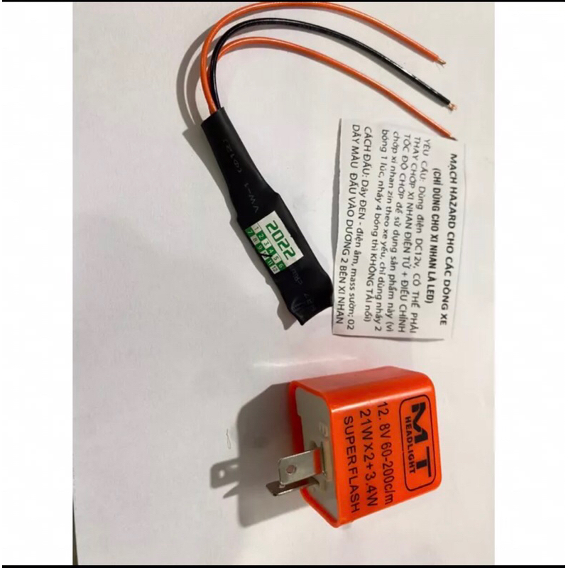 Mạch Hazard nháy 4 xi nhan cho mọi dònh xe máy Wave, Honda, Yamaha