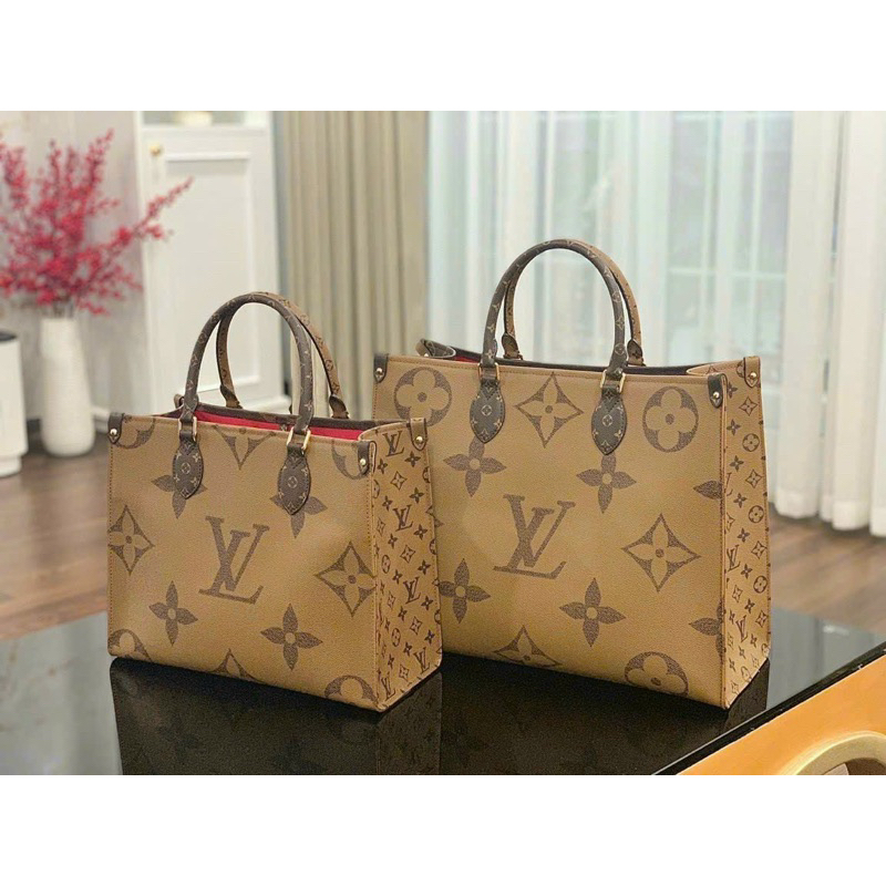 Túi Tote lv hoa nâu size 36cm và size 40cm. Túi du lịch hoa nâu. Túi xách tote hoa nâu. Túi xách dáng hộp lv