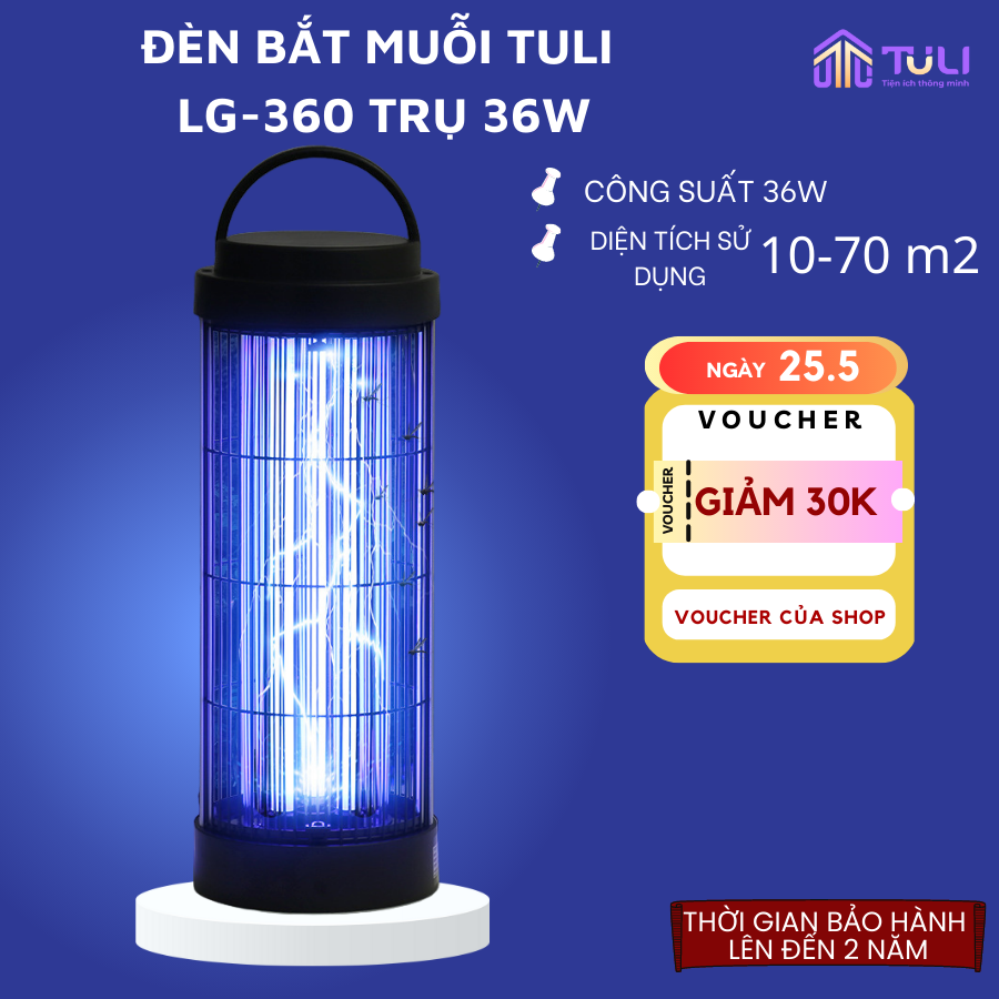 Đèn Máy Bắt Muỗi Thông Minh TULI 360 độ ,Máy Bắt Diệt Muỗi Và Côn Trùng CAO CẤP An Toàn Cho Mẹ Và Bé,Hiệu quả 95%
