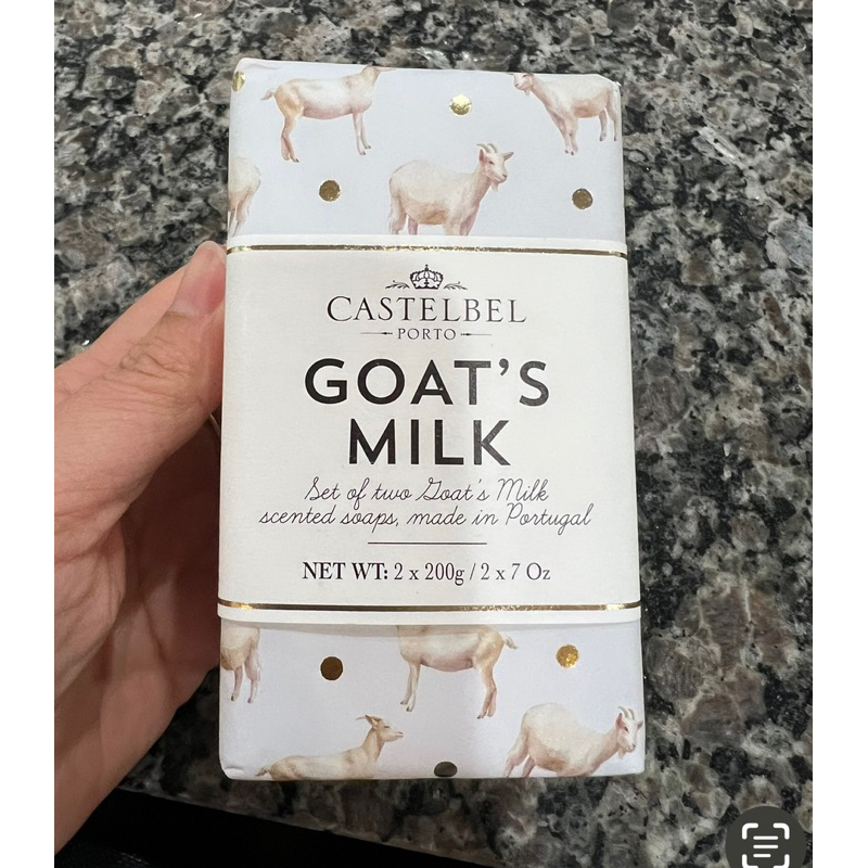 Set 2 Xà bông thơm sữa dê từ nhà sản xuất xà phòng nổi tiếng Bồ Đào Nha Castelbel. Castelbel Porto Goat's Milk (2*200g)