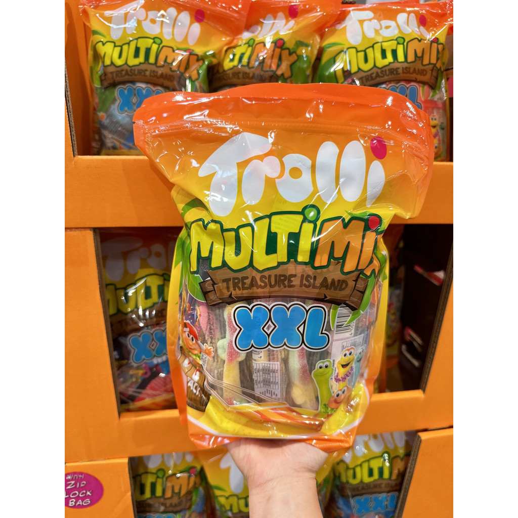 [Bịch siêu to] Kẹo dẻo hỗn hợp Trolli multi mix XXL 851g family pack
