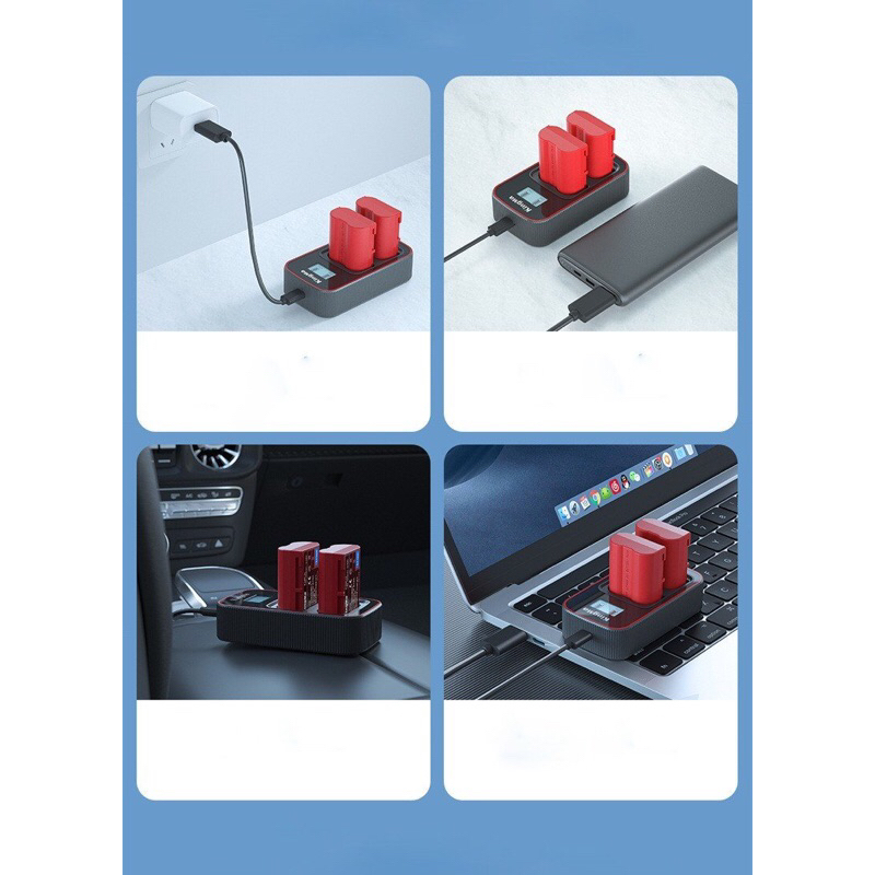 Bộ pin sạc EN-EL15 2400 mAh Nikon - Pin dung lượng cao cho máy ảnh NIKON