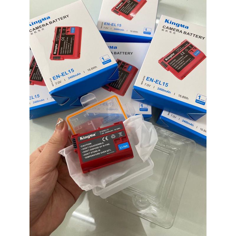 Bộ pin sạc EN-EL15 2400 mAh Nikon - Pin dung lượng cao cho máy ảnh NIKON