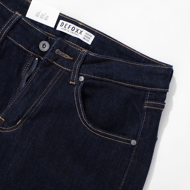 QUẦN BÒ - QUẦN JEAN - DEFOXX - MÀU INDIGO BLUE  - FORM SLIMFIT