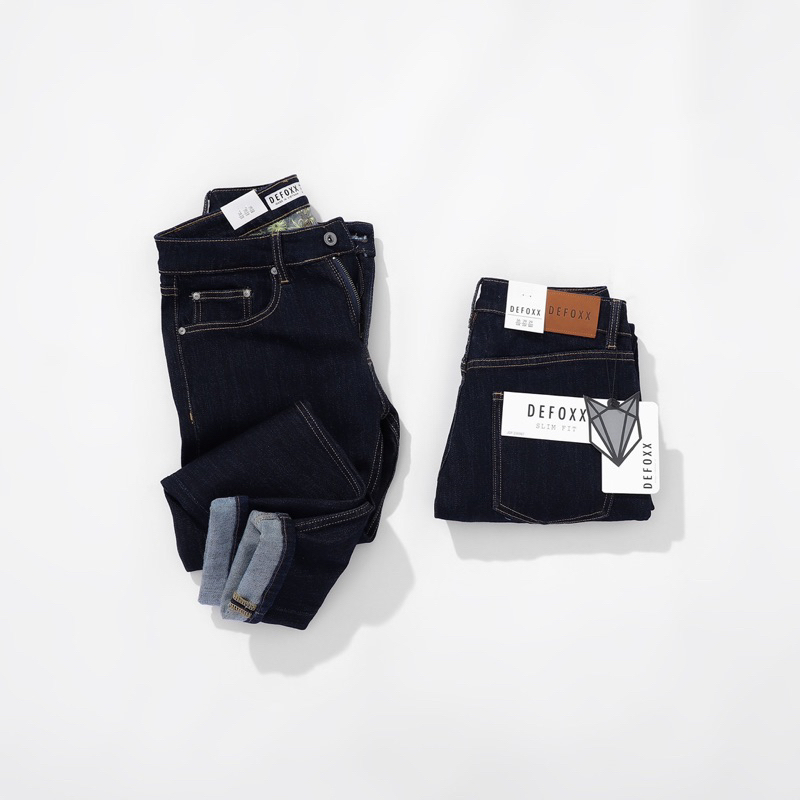 QUẦN BÒ - QUẦN JEAN - DEFOXX - MÀU INDIGO BLUE  - FORM SLIMFIT