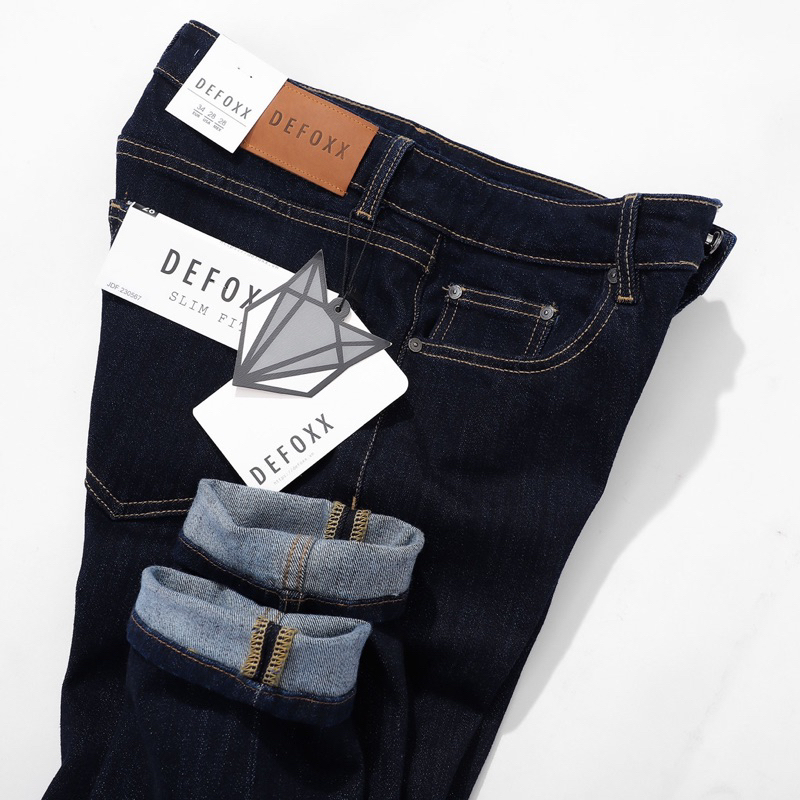 QUẦN BÒ - QUẦN JEAN - DEFOXX - MÀU INDIGO BLUE  - FORM SLIMFIT