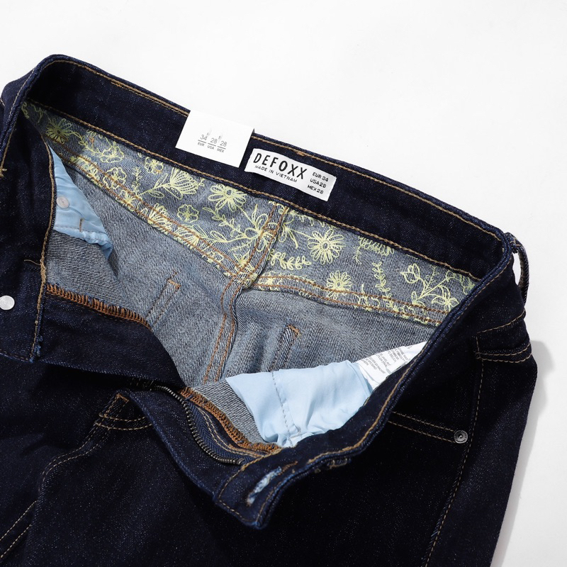 QUẦN BÒ - QUẦN JEAN - DEFOXX - MÀU INDIGO BLUE  - FORM SLIMFIT
