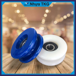 Bánh xe cửa lùa, Bánh xe chịu lực, Bánh xe cửa lùa nhôm, cửa lùa sắt chịu tải lớn, chống mài mòn phi 60mm