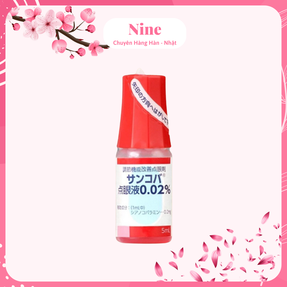 Nước Nhỏ Mắt Sancoba 0,02% 5ml Nhật Bản Hỗ Trợ Điều Tiết Chứng Mỏi Mắt, Giảm Rối Loạn Điều Tiết Mắt, Đỏ Mắt | Nine Shop