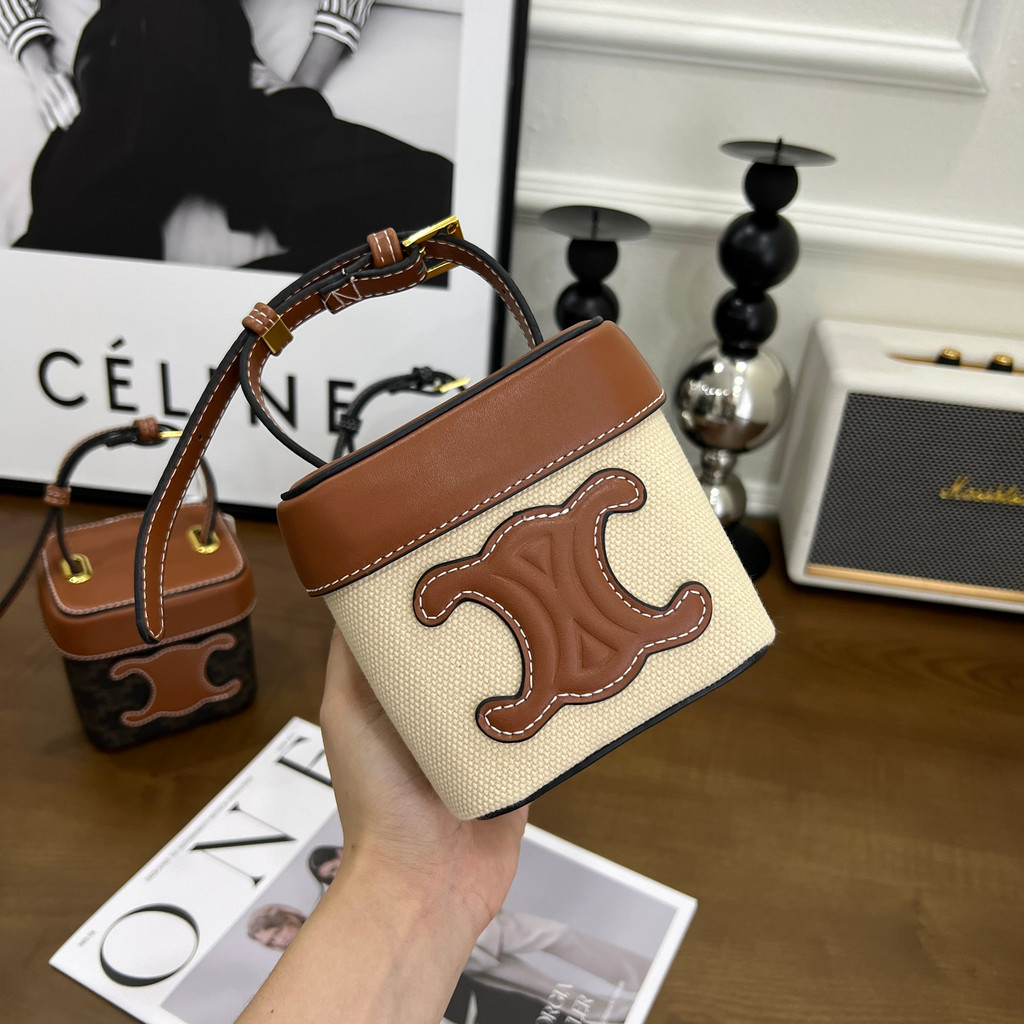 Túi hộp C.eline mini phối da hàng xuất dư size 14