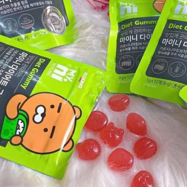 Kẹo Táo Giảm Cân Myni Selfcare Diet Gummy ILDONG Hàn Quốc Gói 12 Viên